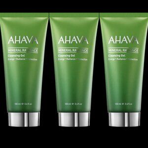 Lot of 3 Ahava Mineral Radiance Cleansing Gel 3.4 oz